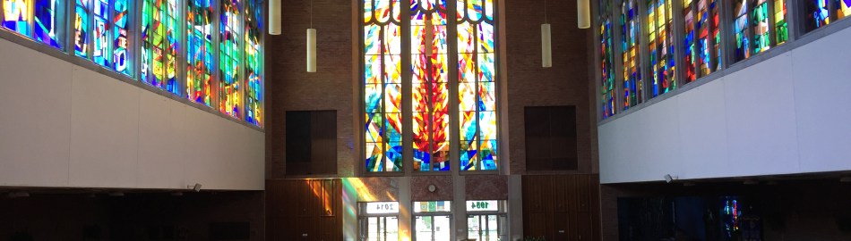 Morning sunlight from the East window